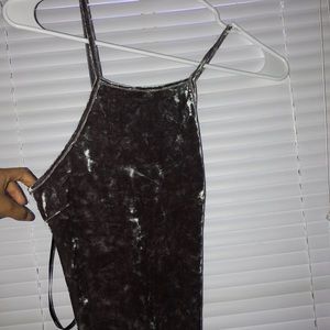 CrissCross Silver Body Suit